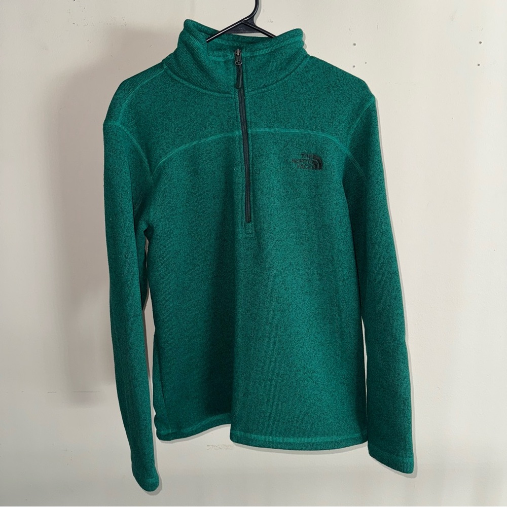 The North Face Leo Quarter 1/4 Zip Fleece Pullover Men’s Medium Green